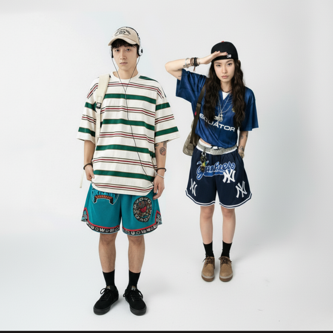 JUST DON X MITCHELL & NESS -JERSEY SHORTS