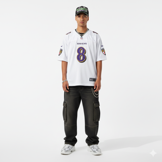 NFL Baltimore Ravens Lamar Jackson - White