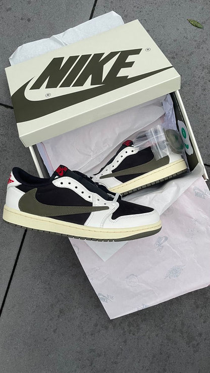 JD 1 LOW x T. Scott (OLIVE)
