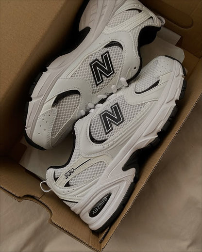 NB 530 -WHITE BLACK